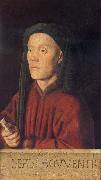 Jan Van Eyck Portrait of a Young Man painting